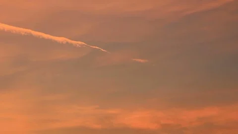 Airplane trace dissipate Stock Footage 84721661