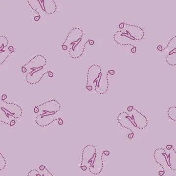Airplane track map location line seamless pattern Stock Illustration