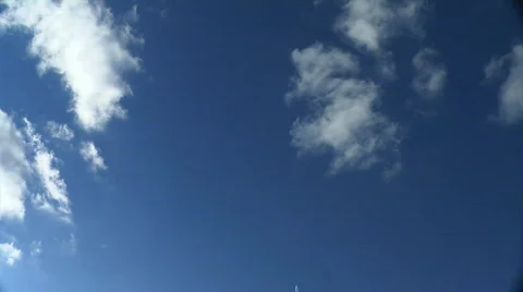 Airplane trail Stock Footage 360163