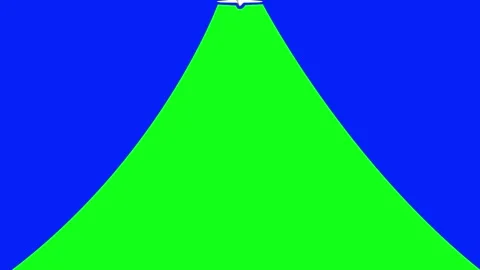 Airplane transition for smooth video cuts. With green or blue screen Stock Footage 291344904