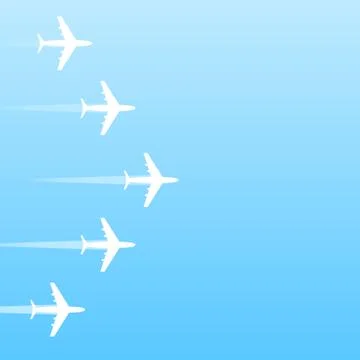 Airplane transport background Illustrazione stock