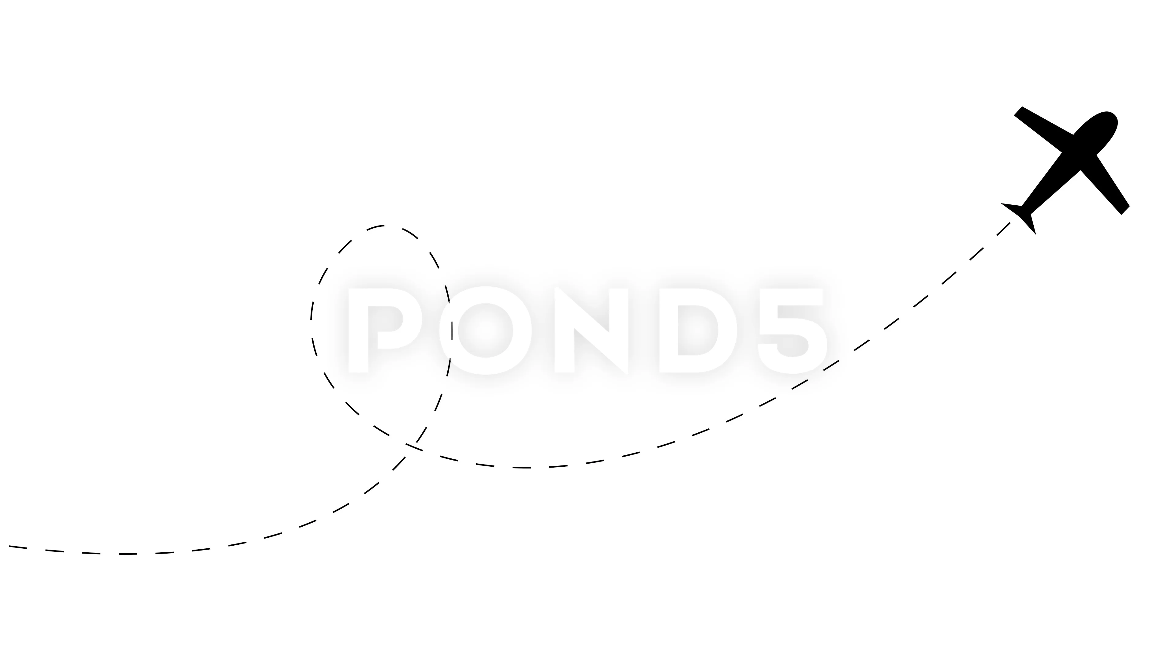Airplane Travel Concept Animation on Whi... | Stock Video | Pond5