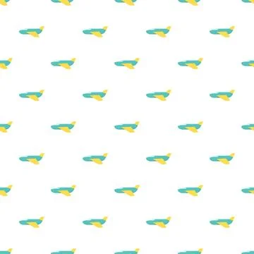 Airplane travel flying seamless pattern background イラスト素材