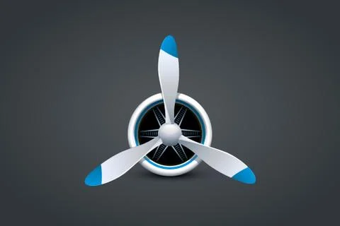 Airplane type of engine Illustrazione stock