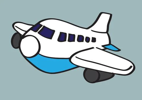 Airplane Vector Cartoon Illustration Stock Illustration