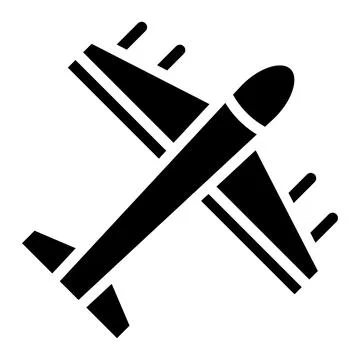 Airplane Vector Icon Design Illustration Stock Illustration