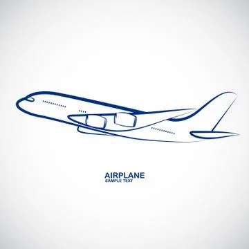 Airplane vector Illustrazione stock