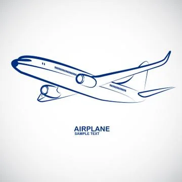 Airplane vector Stock Illustration