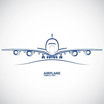 Airplane vector Stock Illustration
