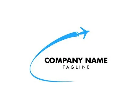 Airplane Vector Illustration Design Symbol Logo Template Stock Illustration