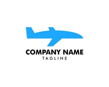 Airplane Vector Illustration Design Symbol Logo Template Stock Illustration