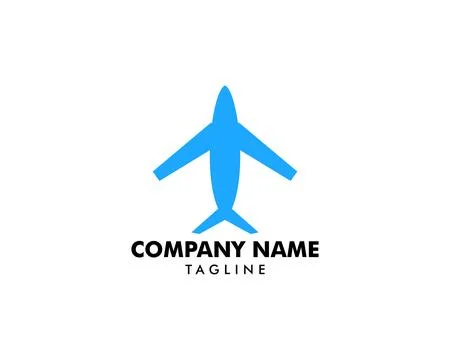 Airplane Vector Illustration Design Symbol Logo Template Stock Illustration