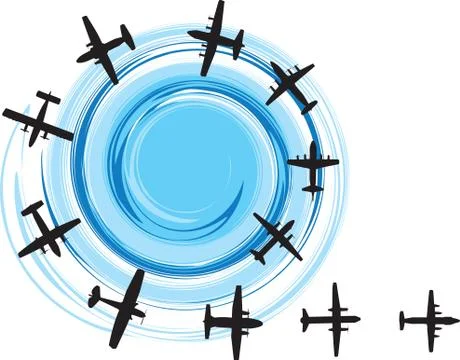 Airplane vector illustration Stock Illustration