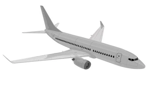 Airplane. Vector illustration. Stock Illustration