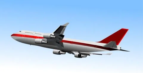 Airplane. Vector illustration Stock Illustration