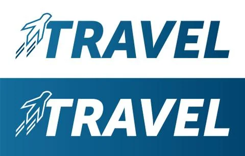 Airplane - vector logo template concept illustration. Minimal classic style Stock Illustration