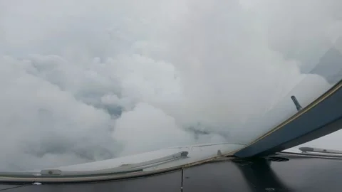 Airplane view of clouds Stock Footage 229366595