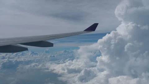 Airplane view of cloudscape Stock Footage 302479316
