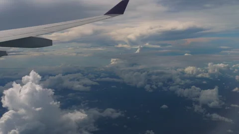 Airplane view of cloudscape Video stock 306882096