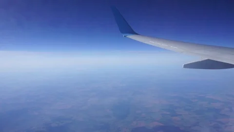Airplane view Stock Footage