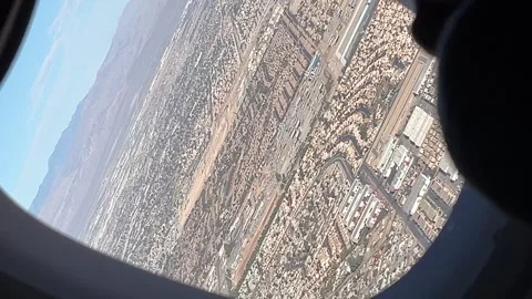Airplane view of Nevada Stock Footage 263656425