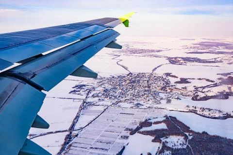Airplane view window Фото