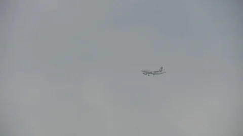 Airplane wheels down Stock Footage 82300027