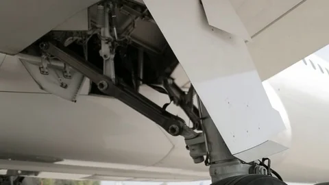 Airplane wheels Stock Footage 77101074