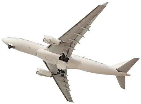 Airplane on a white background Stock Photos