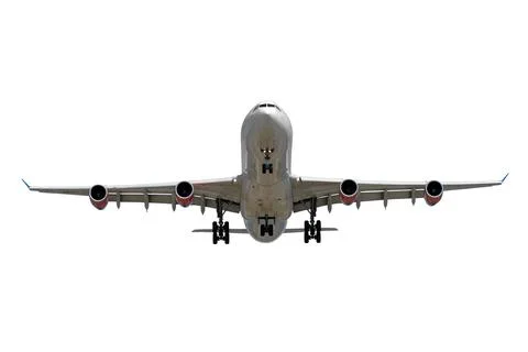 Airplane on white background Stock Photos