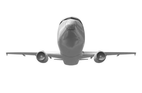 Airplane on white. Stock Illustration