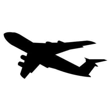 Airplane on white Stock Illustration