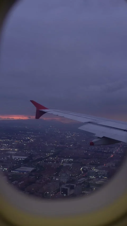 Airplane window 01 Video stock 244054507