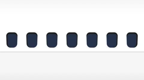 Airplane window background, stylish design vector illustration Stock Illustration