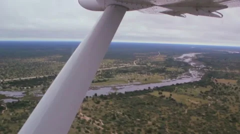 Airplane Window Stock Footage