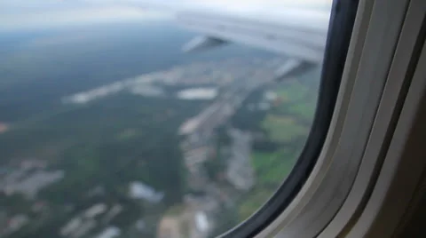 Airplane window Stock Footage 27277068