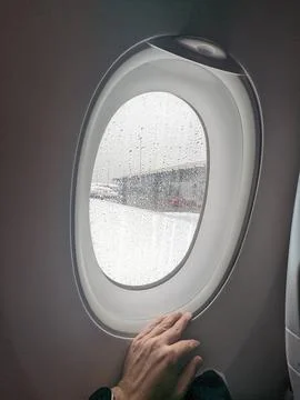 Airplane window Stock Photos