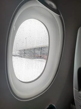 Airplane window Stock Photos