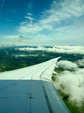 Airplane window Stock Photos
