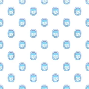 Airplane window porthole pattern for air travel Illustrazione stock