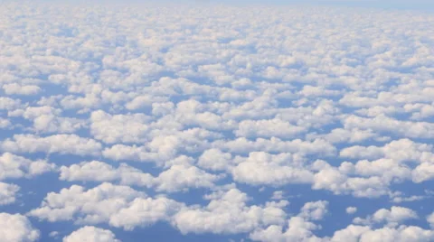 Airplane Window View, Above Clouds, Flying Stock Footage 47566710