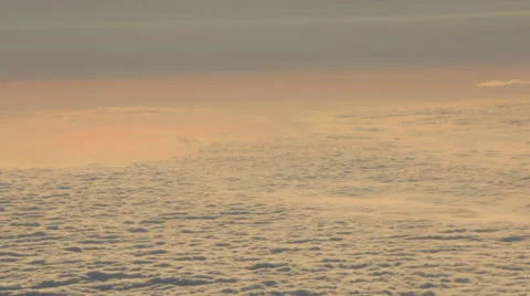 Airplane Window View, Above Clouds, Flying Stock Footage 47567234