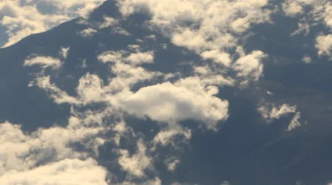 Airplane Window View, Above Clouds, Flying Stock Footage 47567442