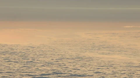 Airplane Window View, Above Clouds, Flying Stock Footage 47567469