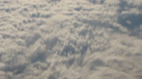 Airplane Window View, Above Clouds, Flying Stock Footage 47567760