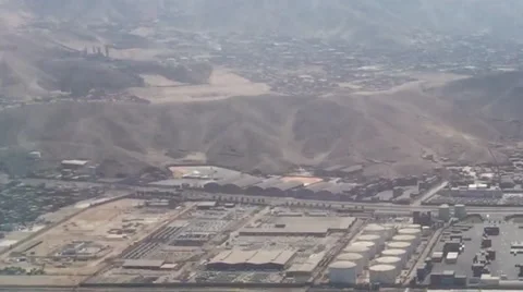 Airplane Window View, Flying Above Land Video stock 48923492