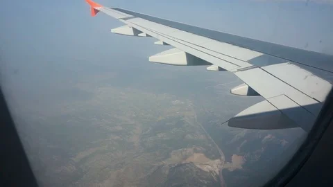 Airplane Window View Stock-Footage 94348442