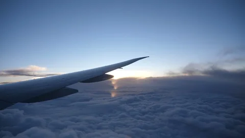 Airplane window view Stock Footage 106603525