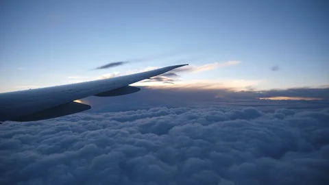 Airplane window view Stock Footage 106603874