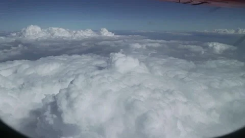 Airplane window view Video stock 222912846